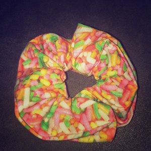Graphic sprinkles scrunchie